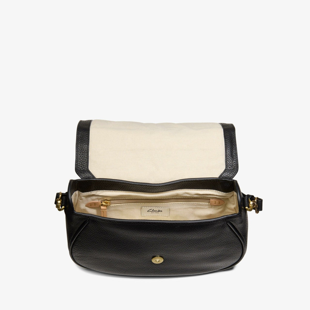 Women Utility Saddle Black Leather