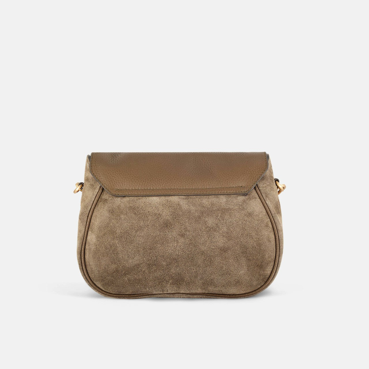 Women Utility Saddle Olive Suede
