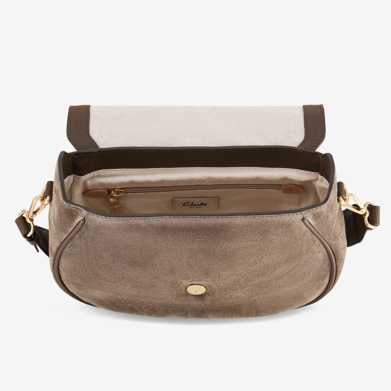 Women Utility Saddle Olive Suede