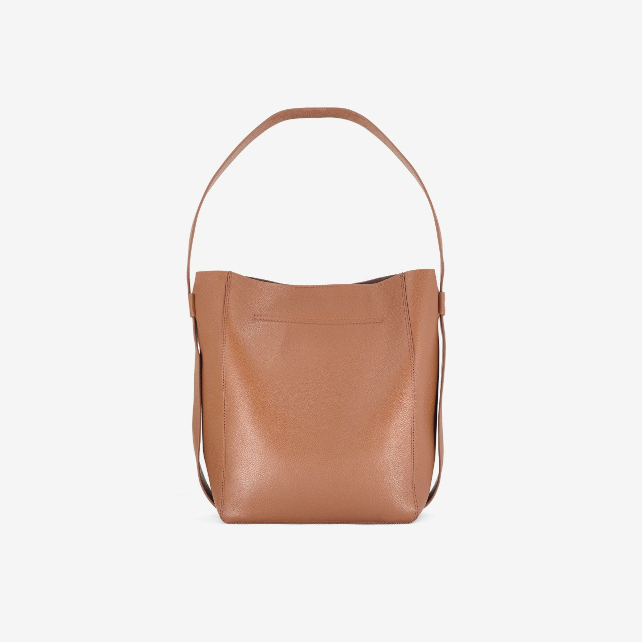Women Bucket Tote Tan Leather