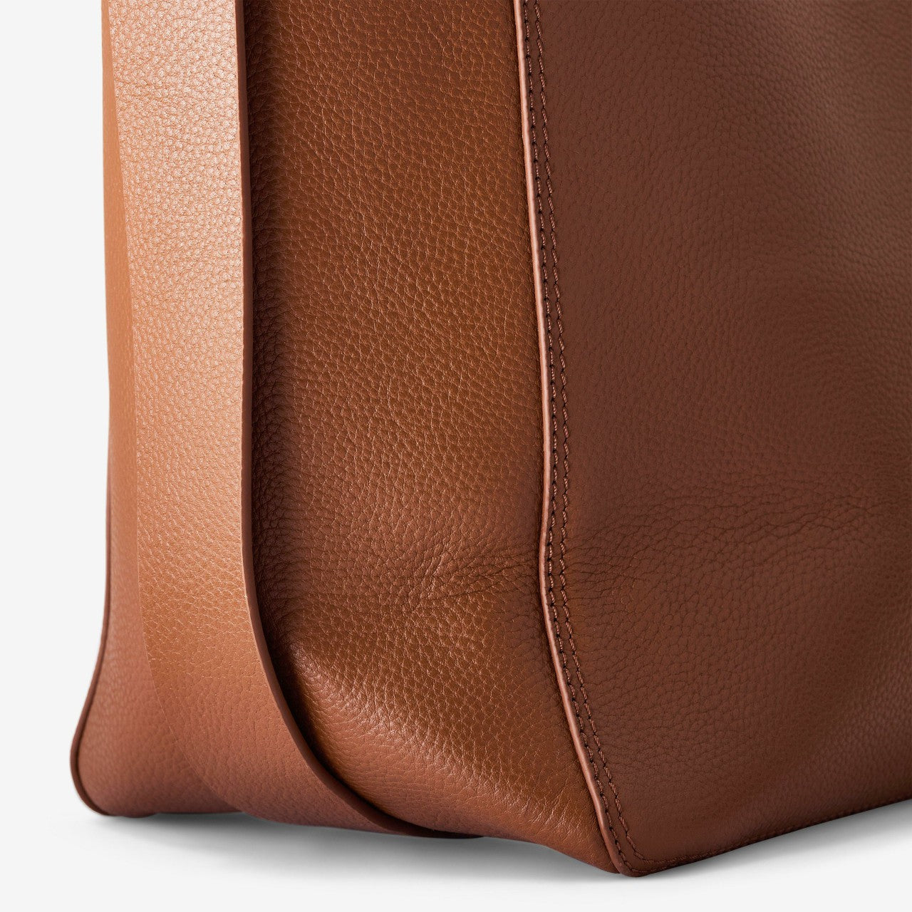 Women Bucket Tote Tan Leather