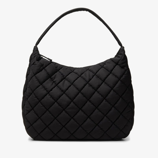 Women Quilted Tote Black
