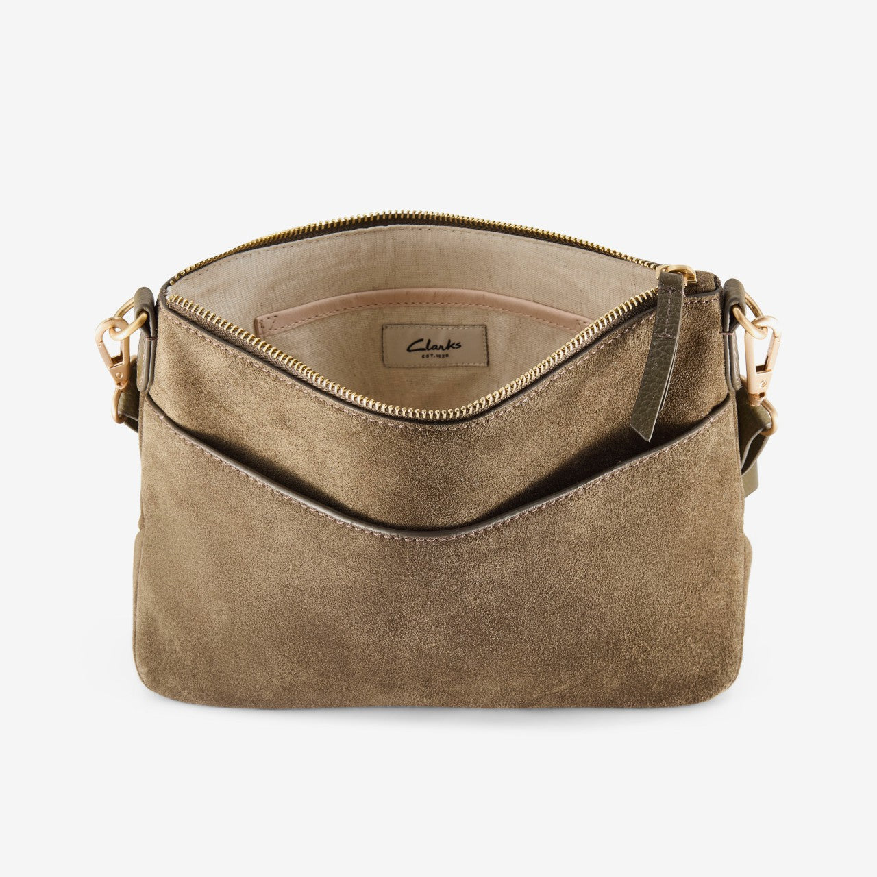 Women Willow Cross Olive Suede