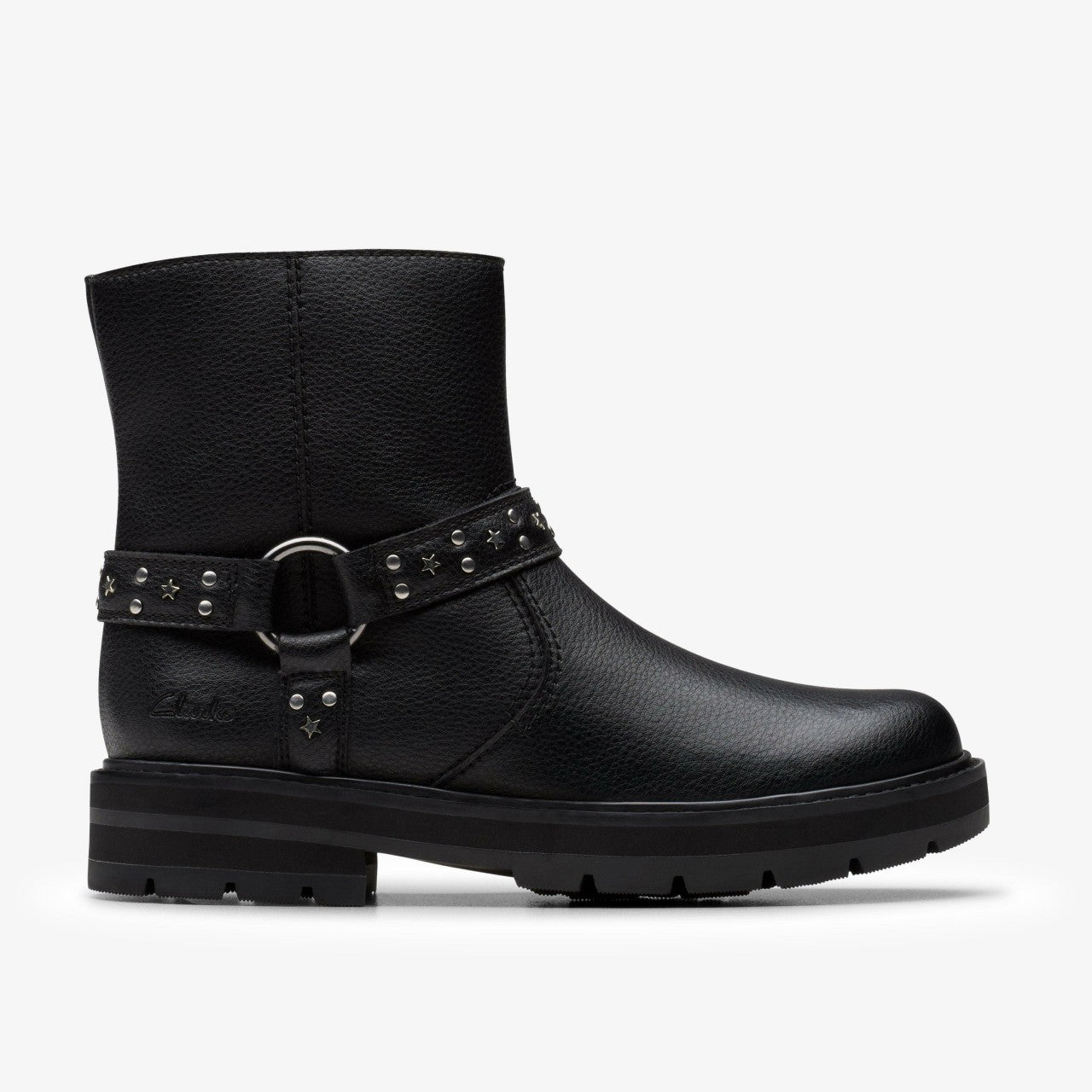 Kids Prague Shine Kid Black Leather