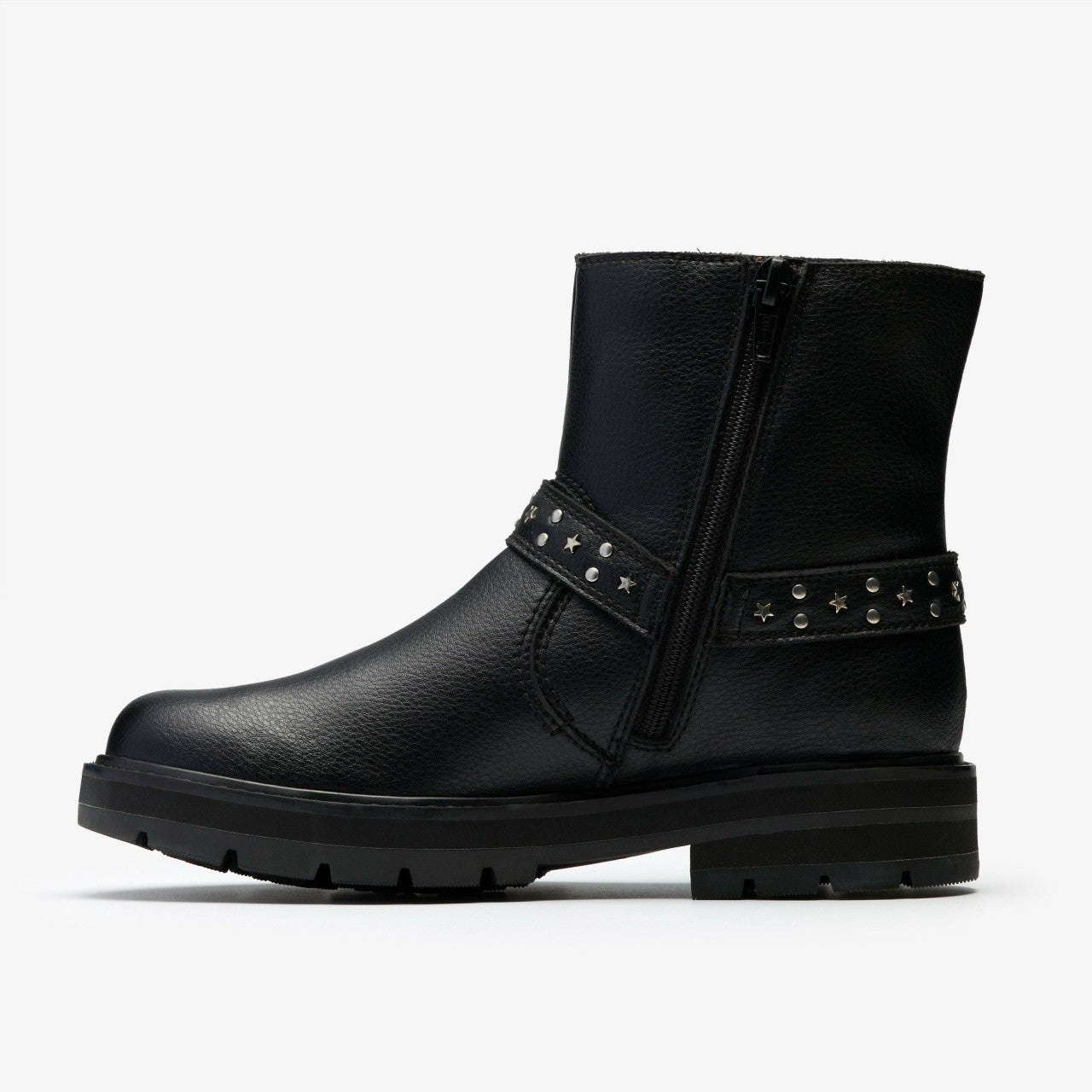 Kids Prague Shine Kid Black Leather