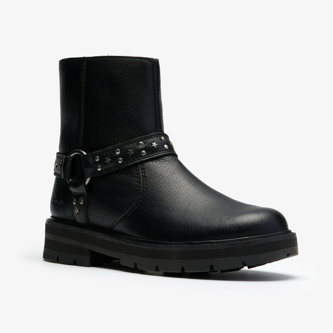 Kids Prague Shine Kid Black Leather