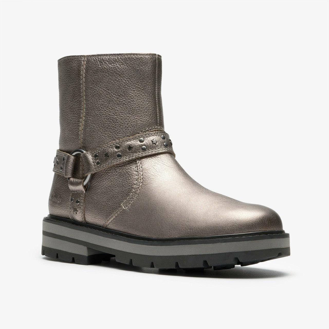 Kids Prague Shine Kid Pewter Metallic