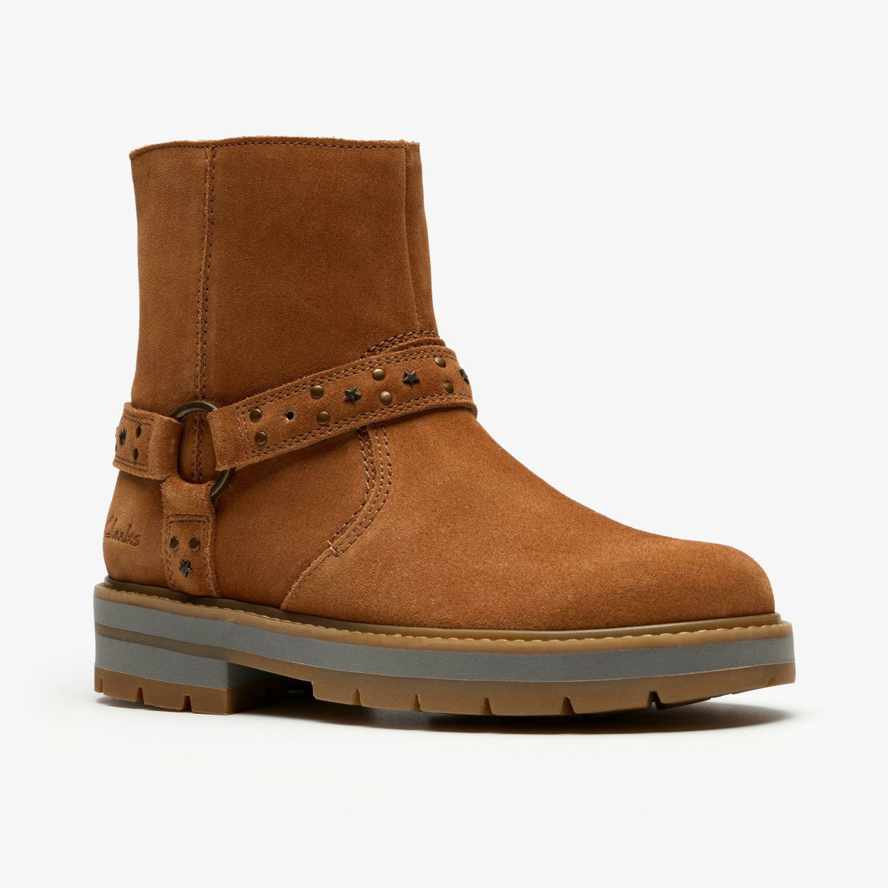 Kids Prague Shine Kid Tan Suede