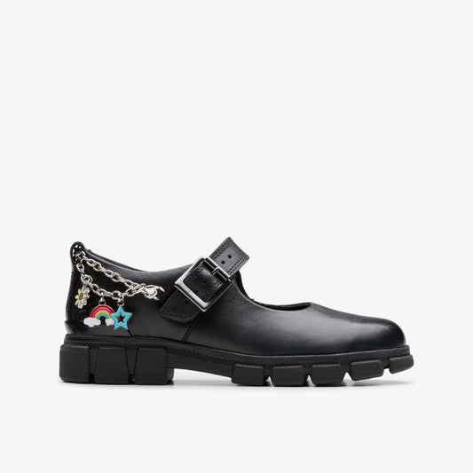 Kids Evyn Pure Kid Black Leather