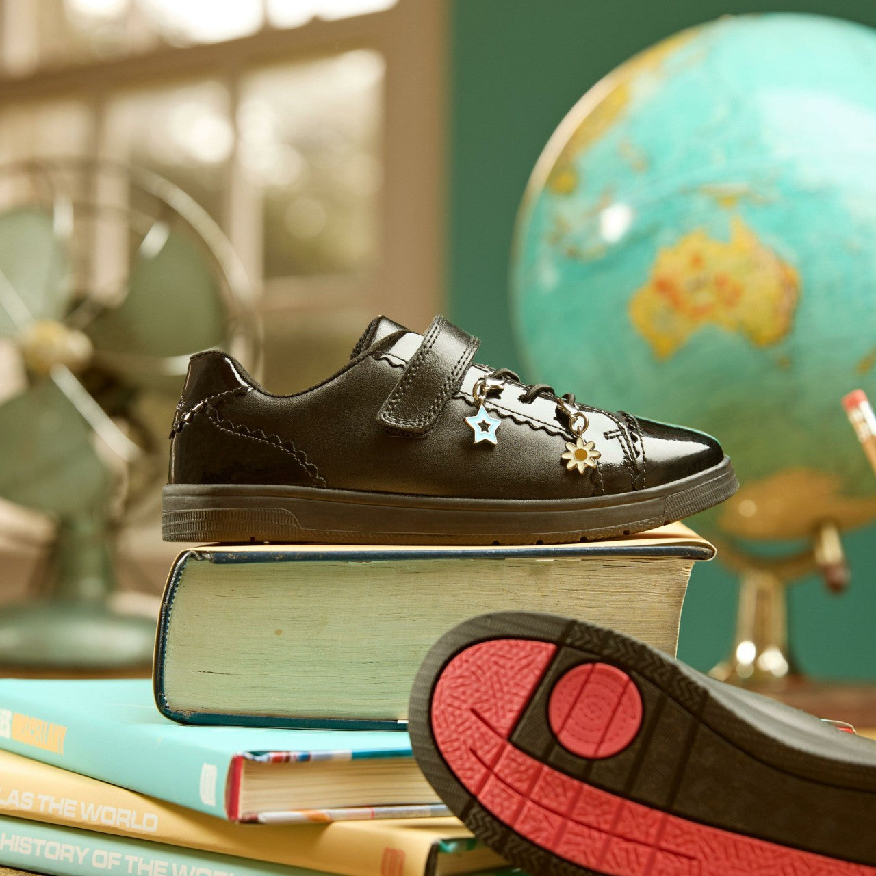 Kids Disco Charm Kid Black Leather