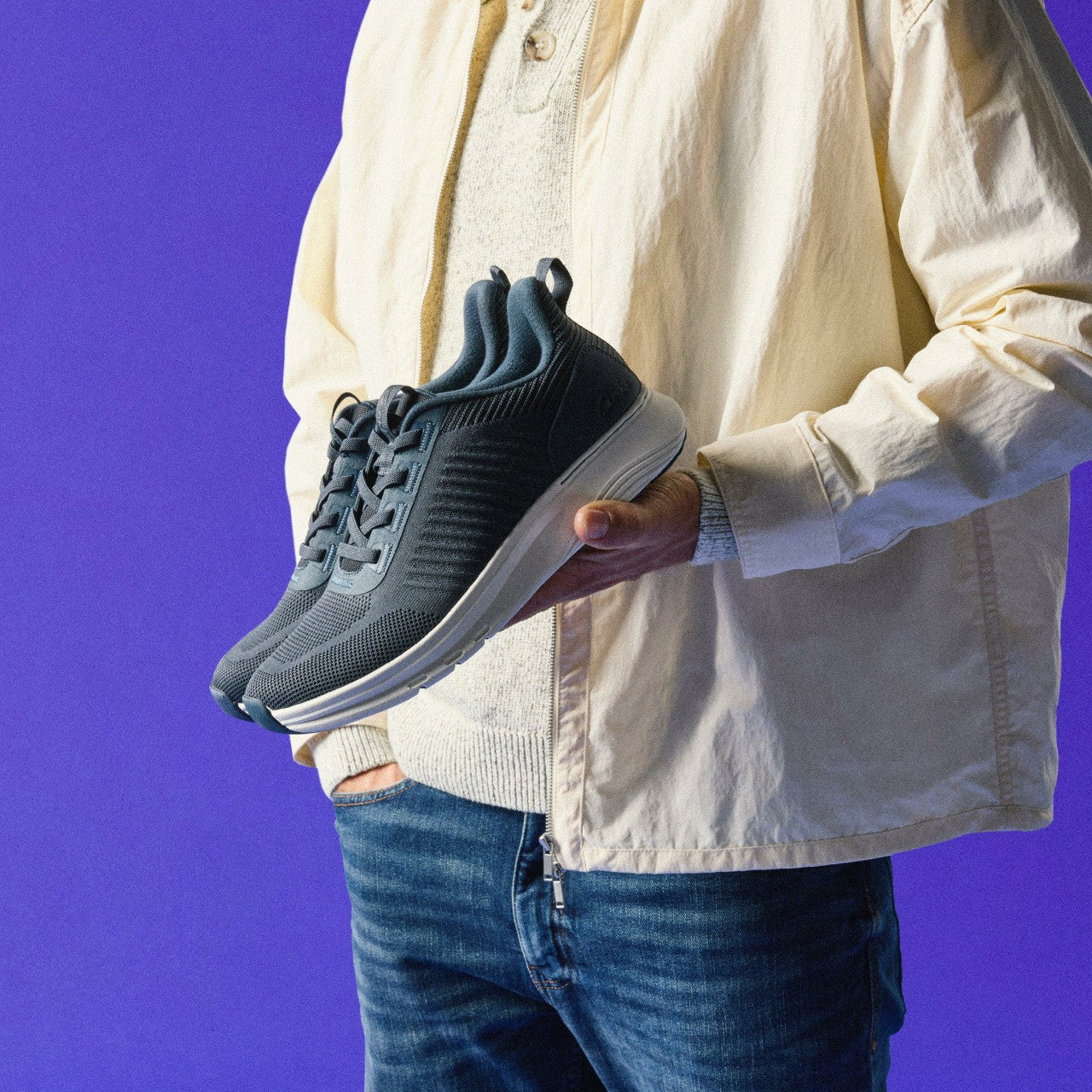Men Motion Trek LT Navy Knit