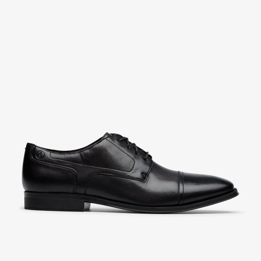 Men Paulton Cap Black Leather
