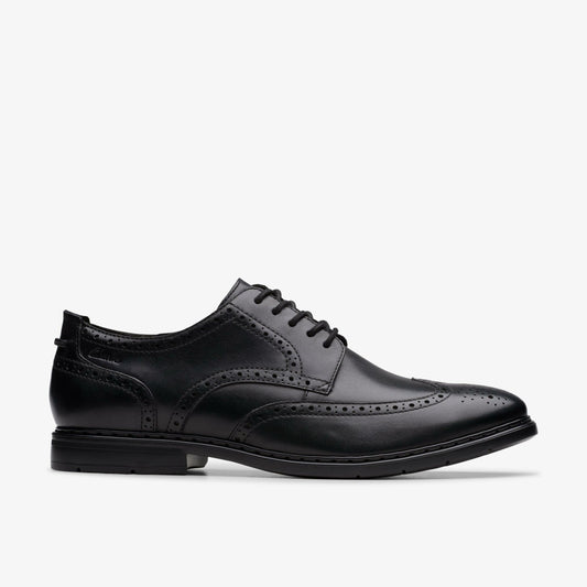 Men Banbury Tip Black Leather