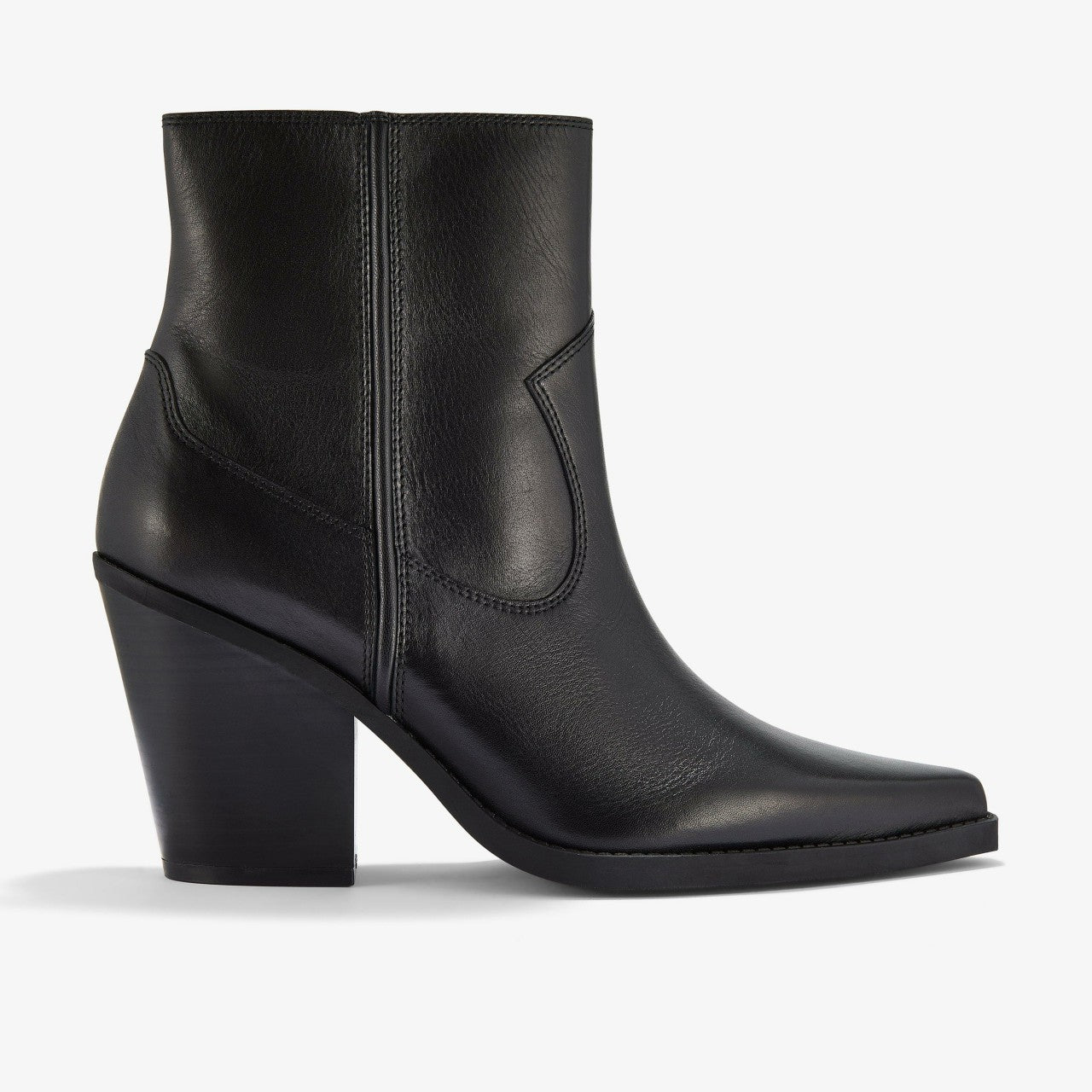 Women Kheda West Black Leather