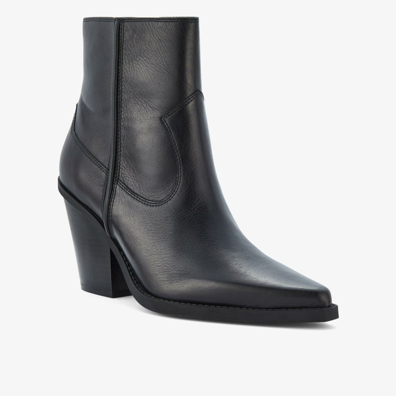 Women Kheda West Black Leather