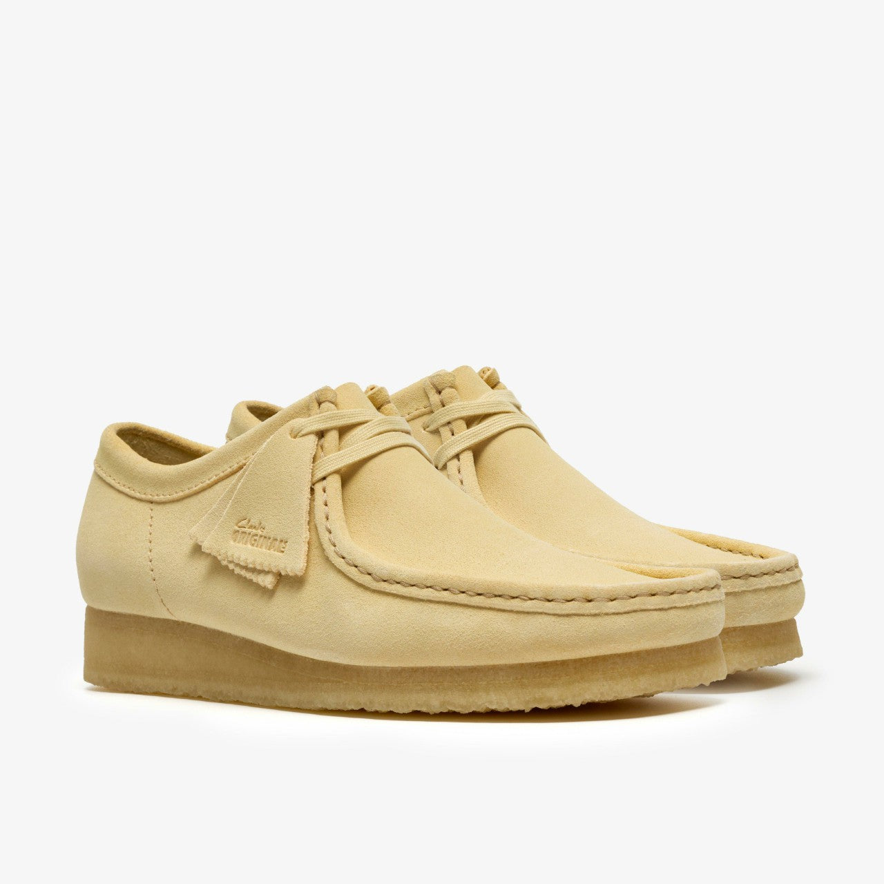 Men Wallabee Pale Yellow Suede