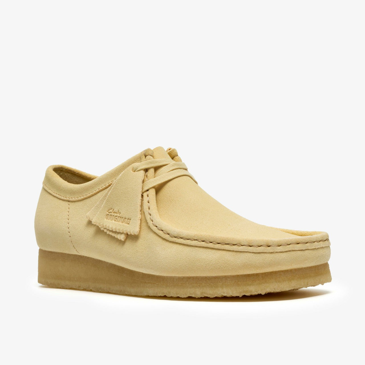 Men Wallabee Pale Yellow Suede