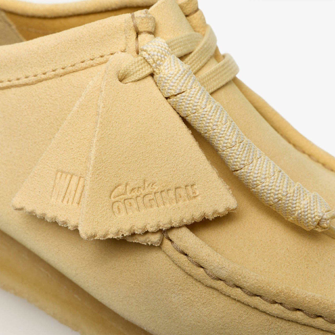 Men Wallabee Pale Yellow Suede