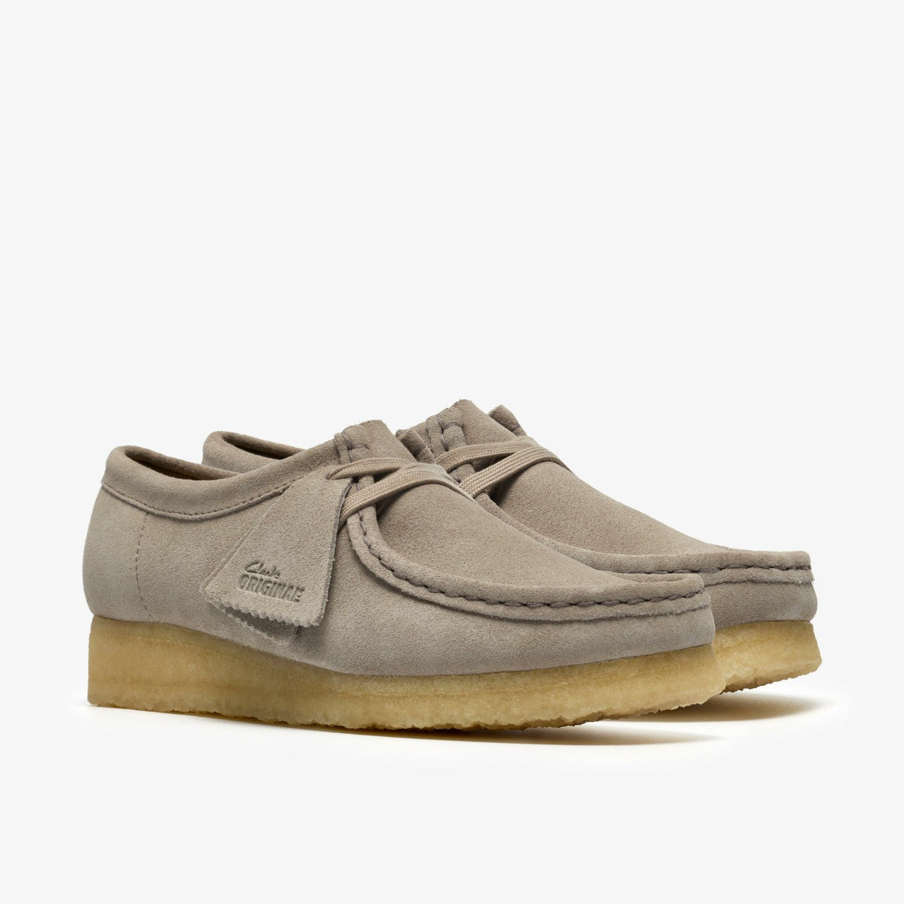 Women Wallabee Pale Grey Suede