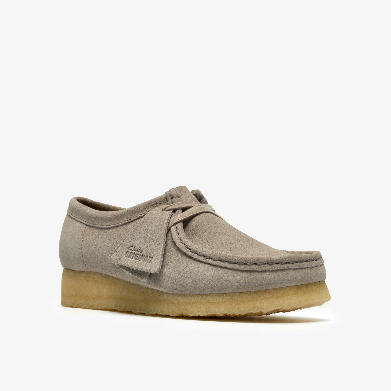 Women Wallabee Pale Grey Suede