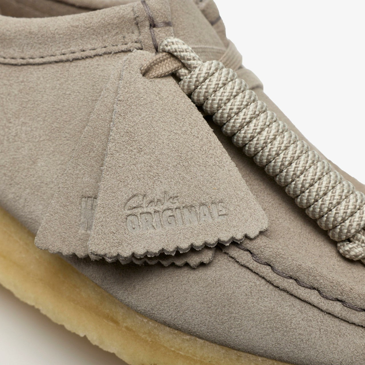 Women Wallabee Pale Grey Suede