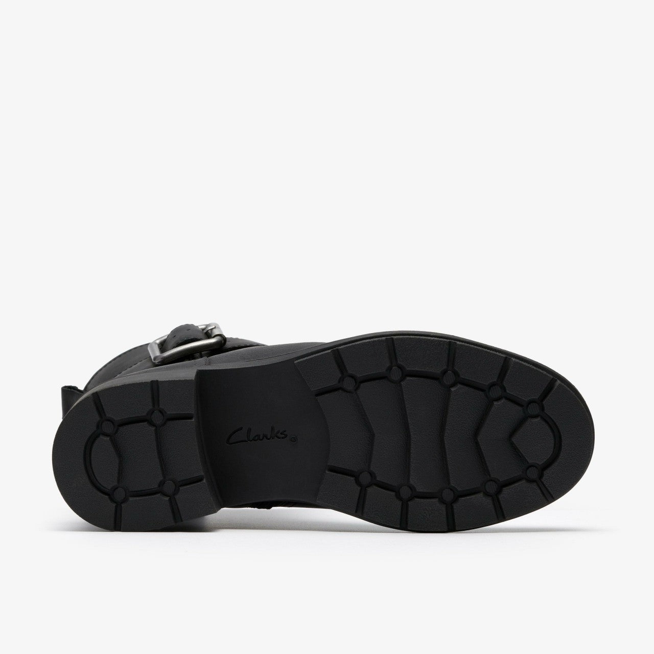 Women Hearth Buckle Black Leather