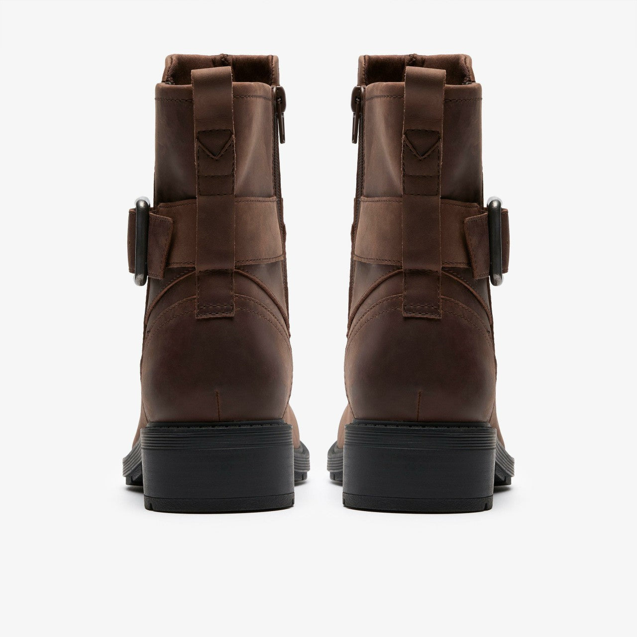 Women Hearth Buckle Dark Brown