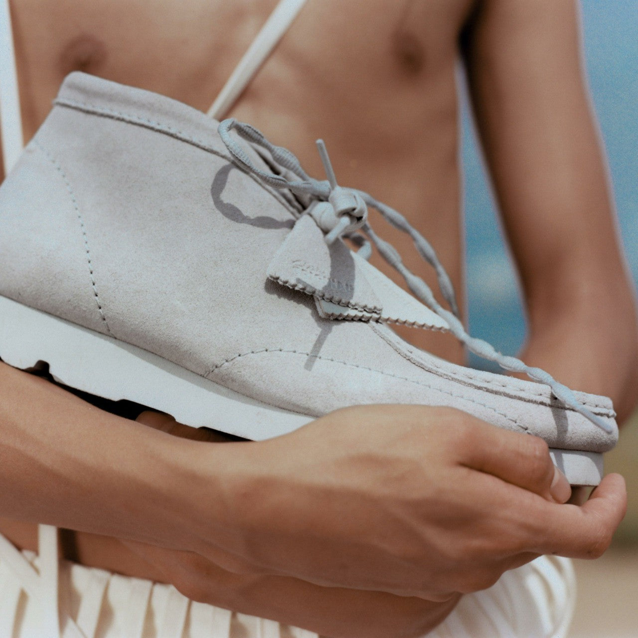 Men Wallabee Boot PAF Grey/Blue