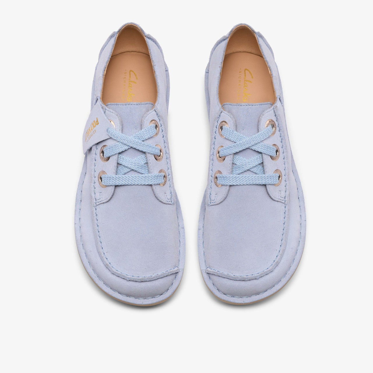 Women Funny Dream Light Blue Suede