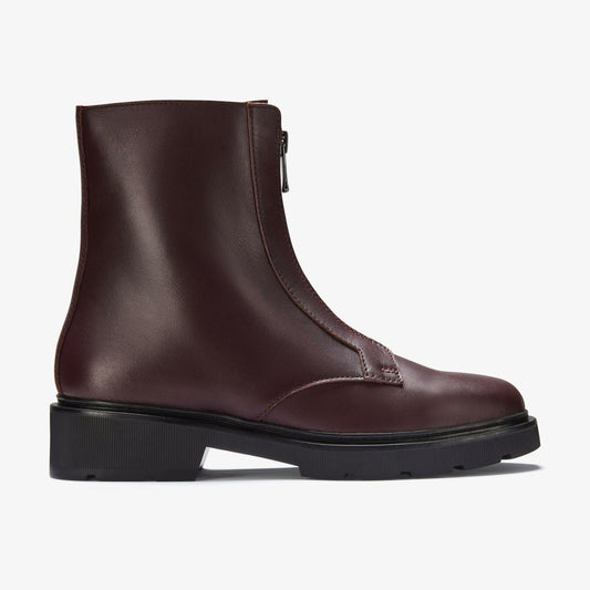 Women Lauryl Zip Merlot Leather