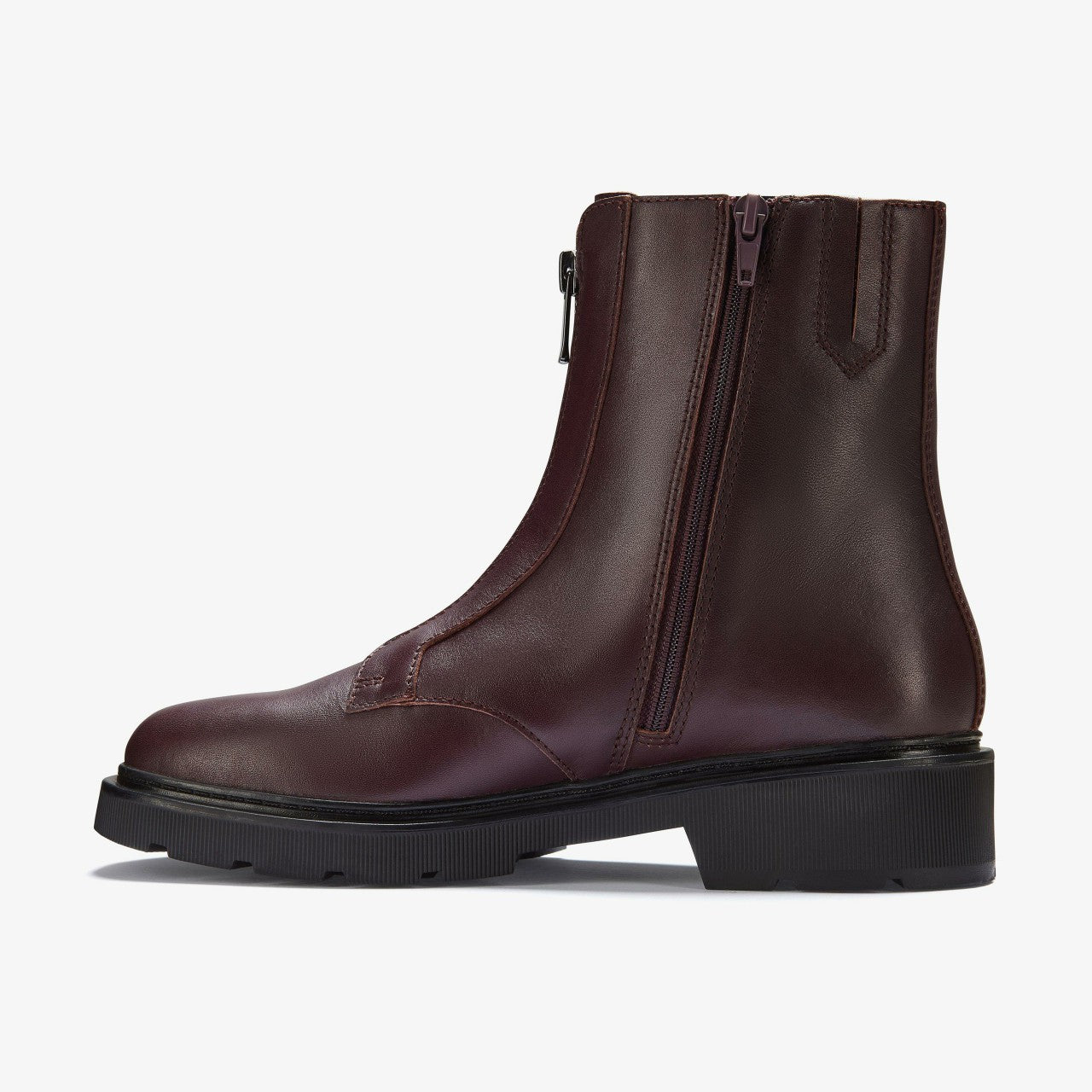 Women Lauryl Zip Merlot Leather