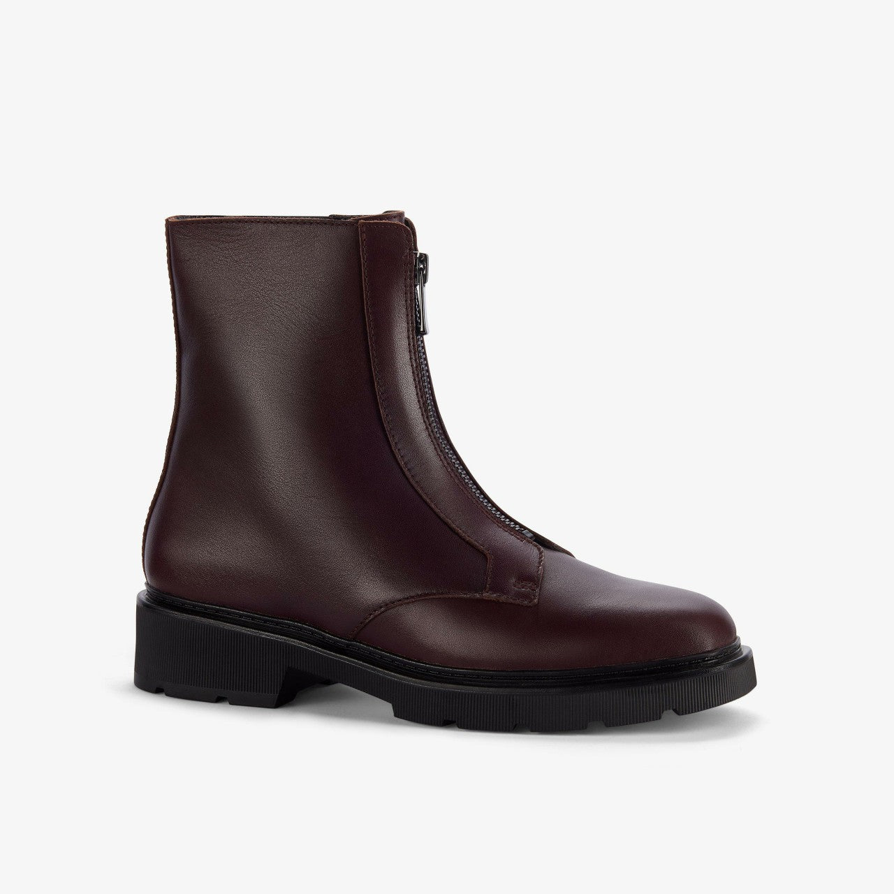 Women Lauryl Zip Merlot Leather