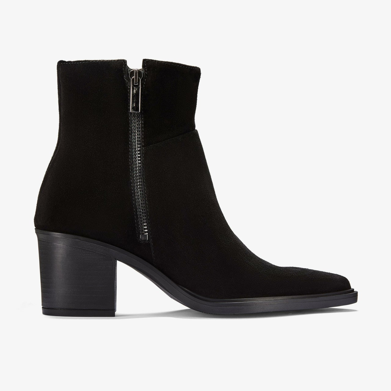 Women Jesse Zip Black Suede