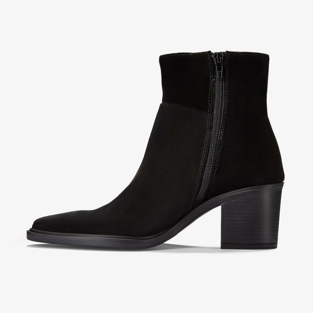 Women Jesse Zip Black Suede