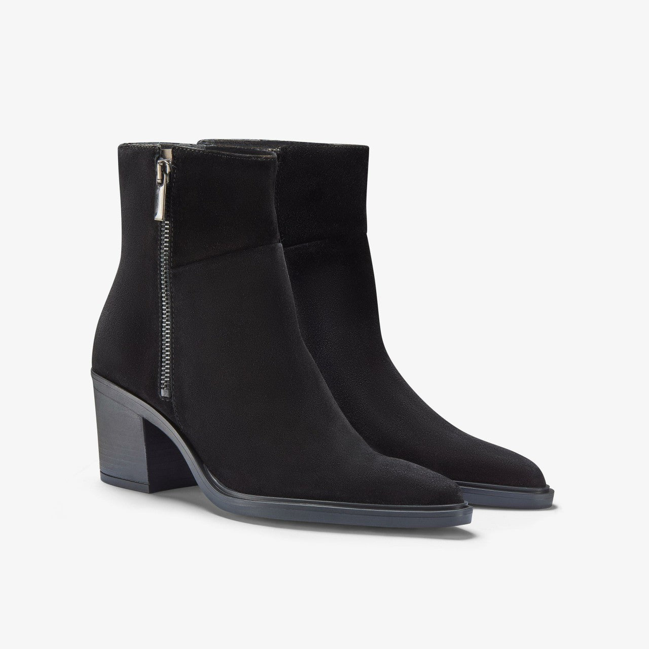 Women Jesse Zip Black Suede