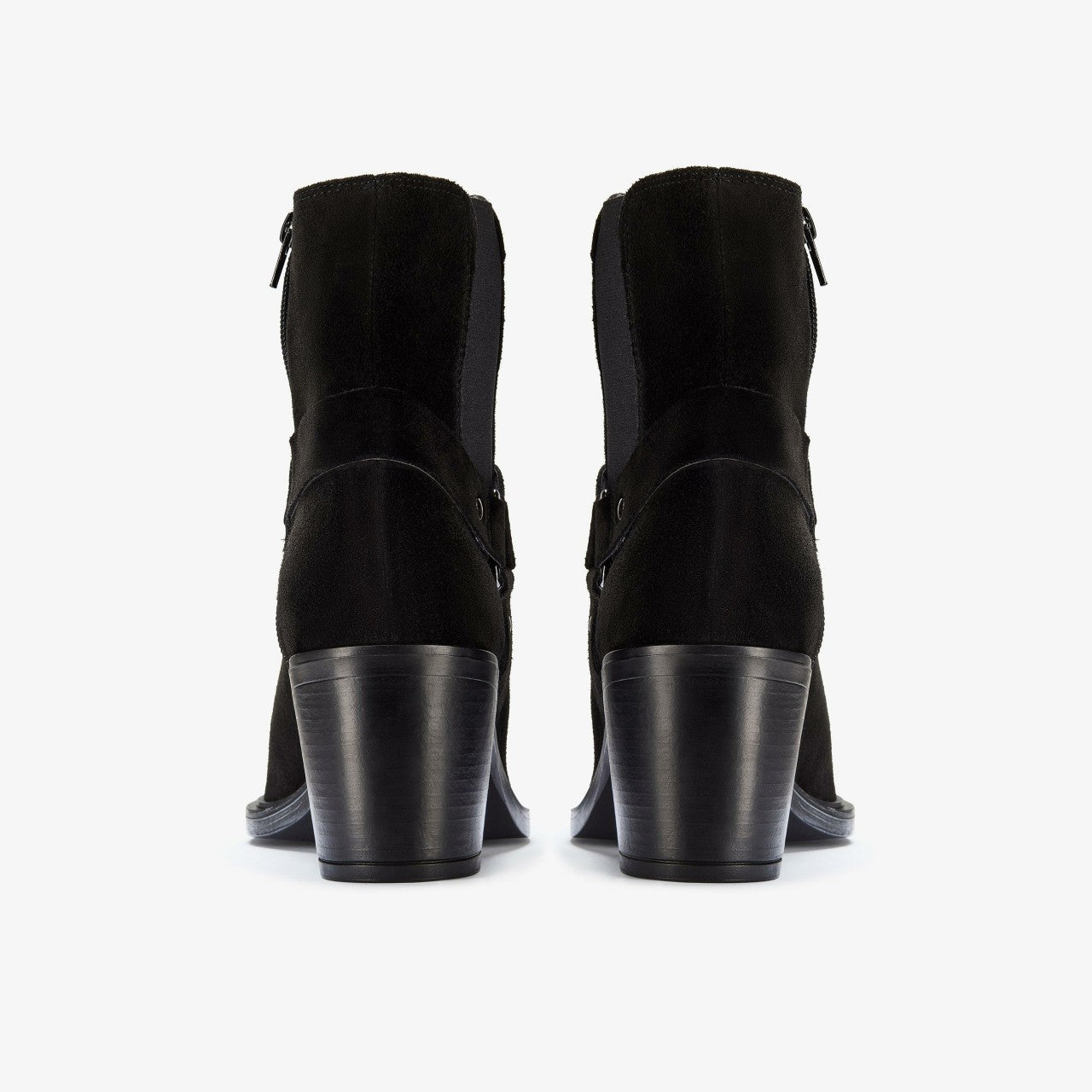 Women Jesse Buckle Black Suede