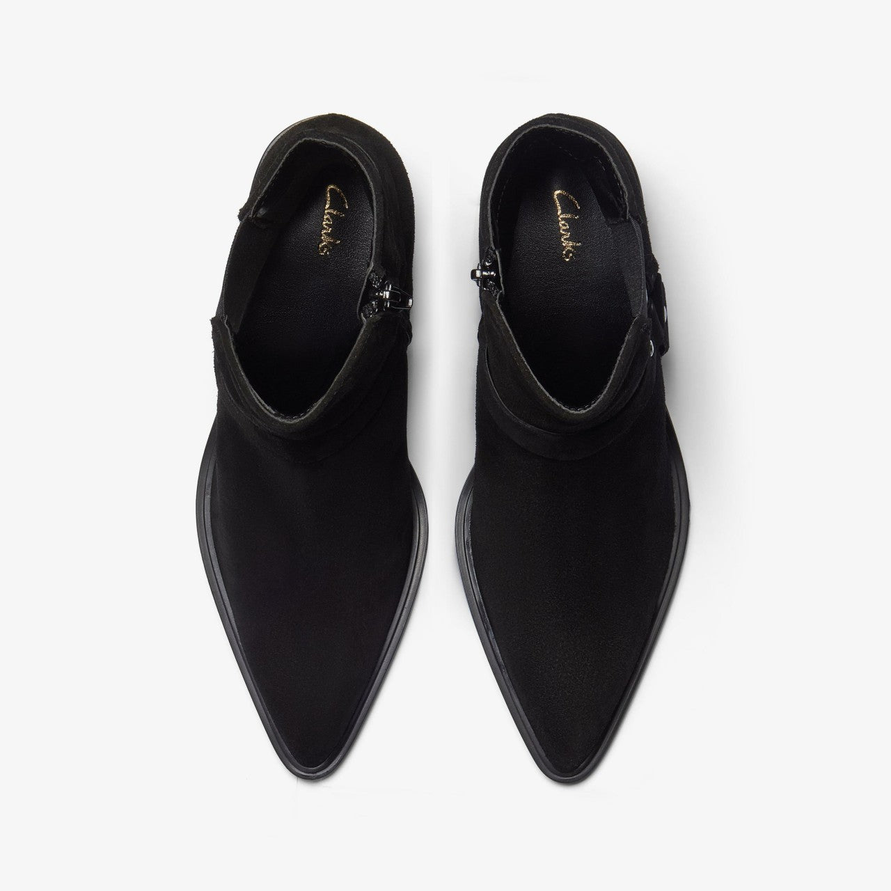 Women Jesse Buckle Black Suede