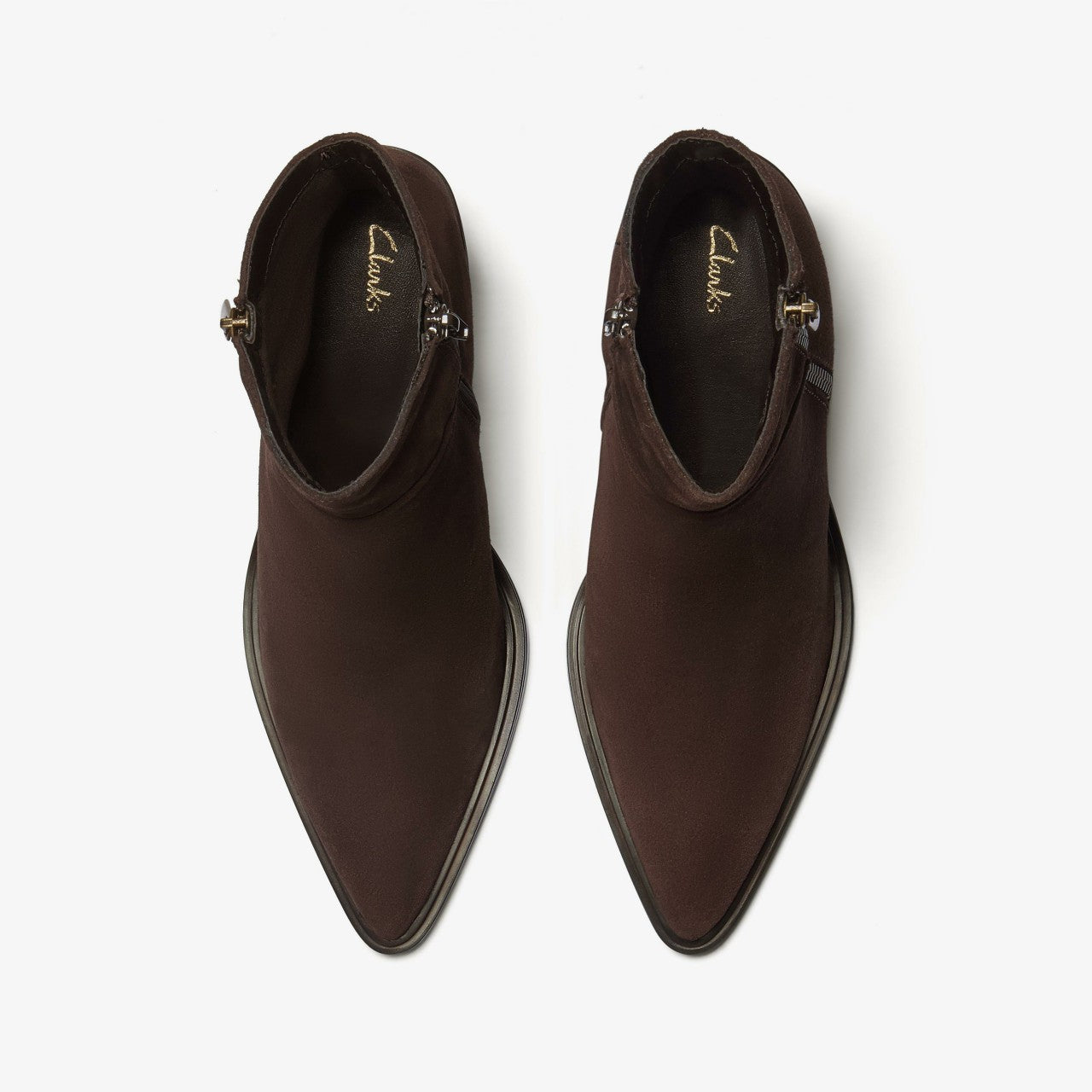 Women Jesse Zip Dark Brown Suede