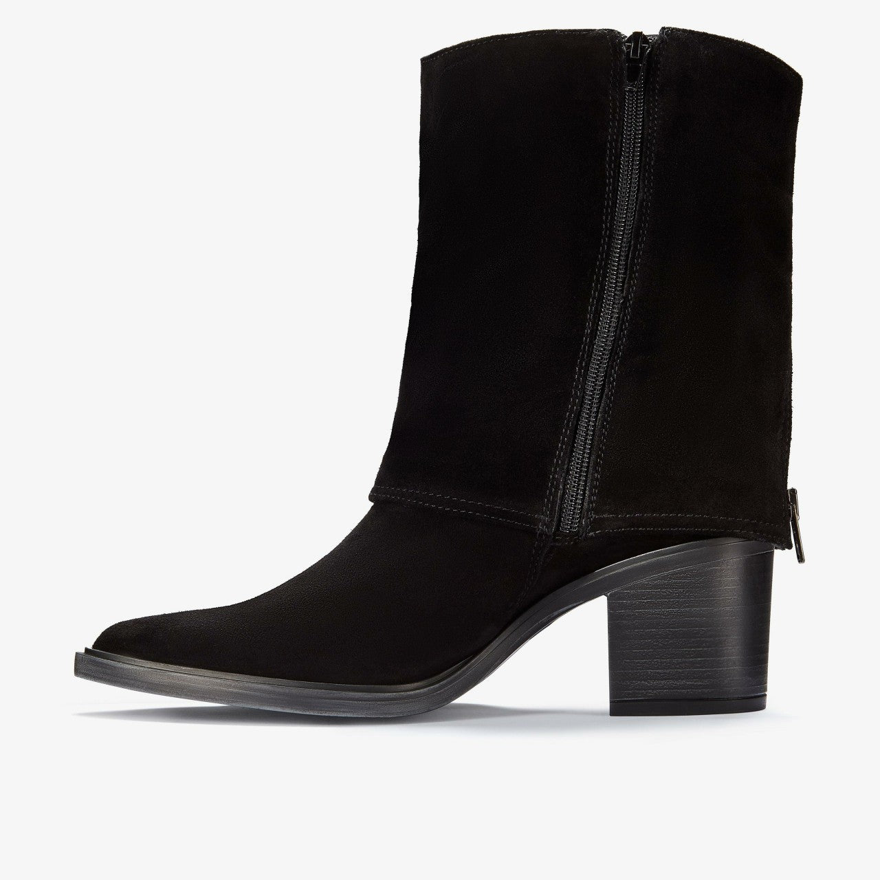 Women Jesse Mid Black Suede