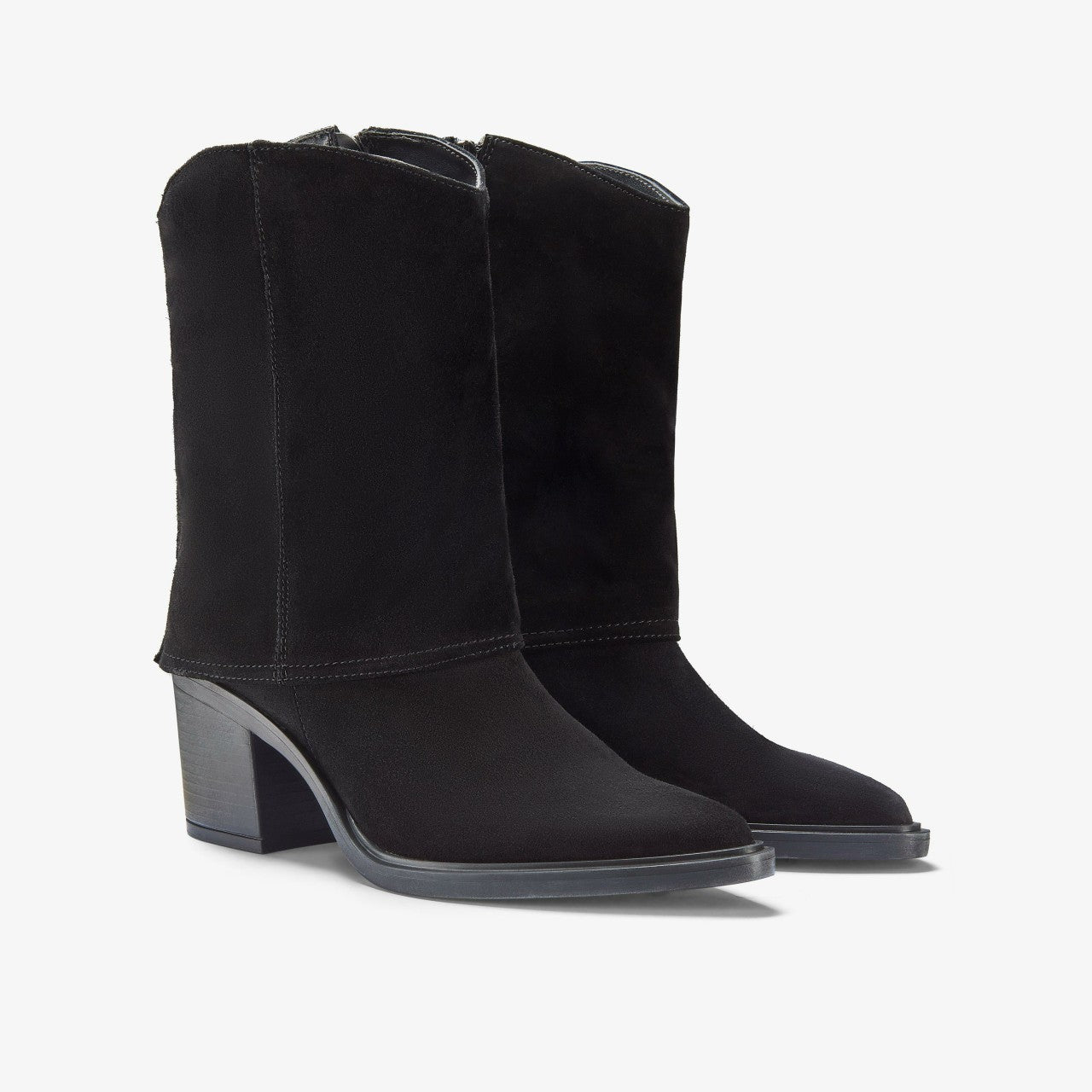 Women Jesse Mid Black Suede