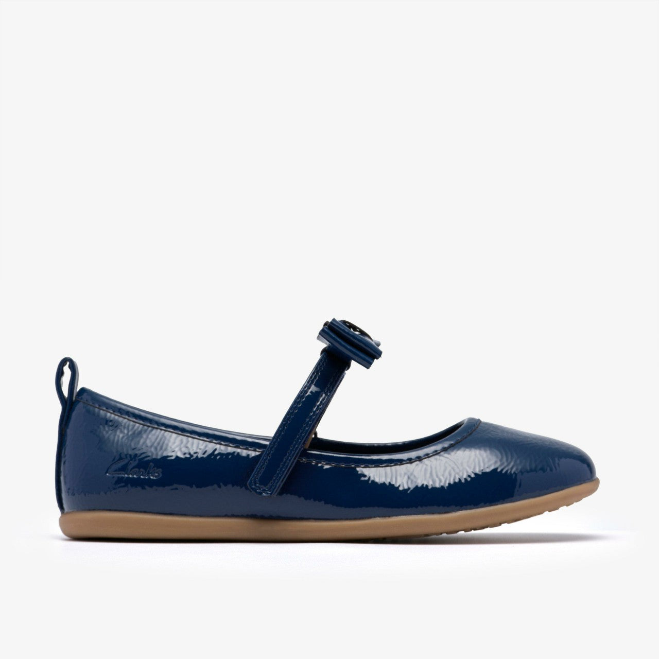 Kids Charm Bow Kid Navy Patent