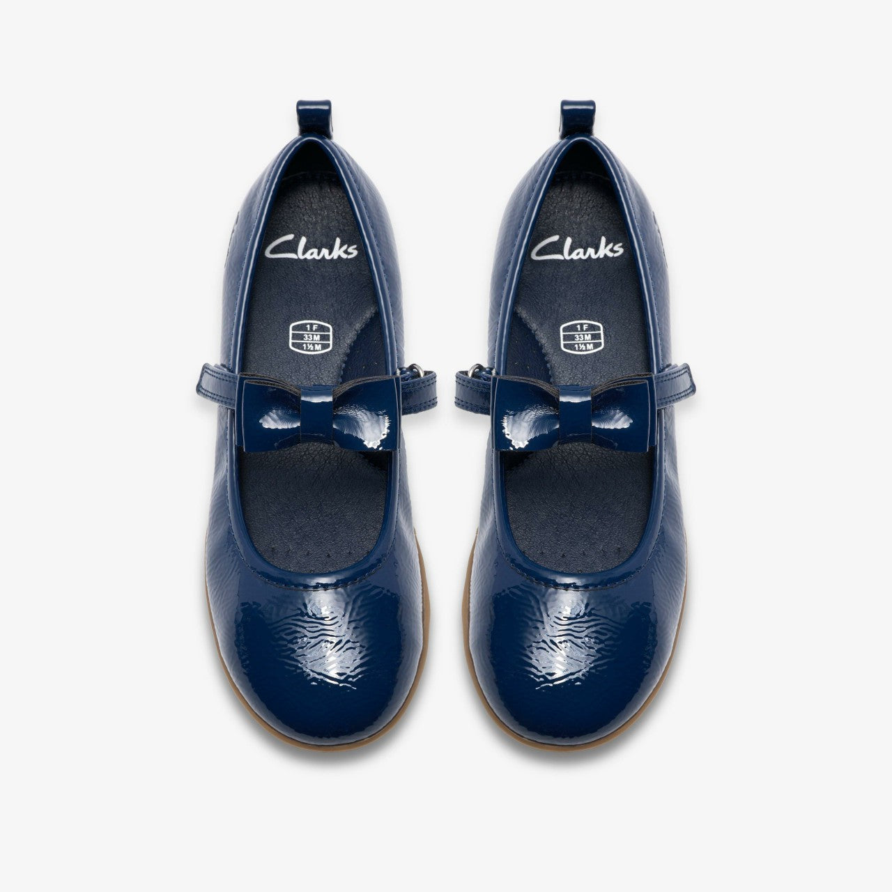 Kids Charm Bow Kid Navy Patent