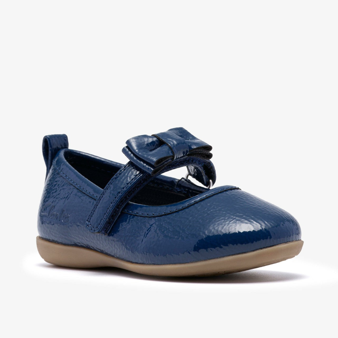 Babies|Kids Charm Bow Toddler Navy Patent