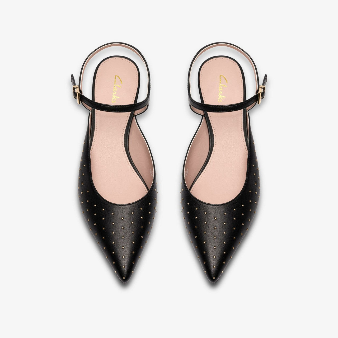 Women Pisa Stud Black Leather