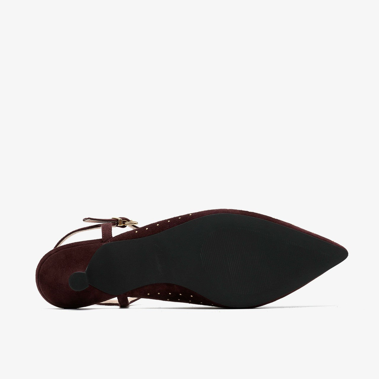 Women Pisa Stud Brown Suede