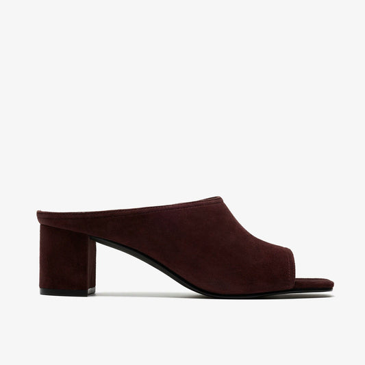 Women Siray Mule Dark Brown Suede