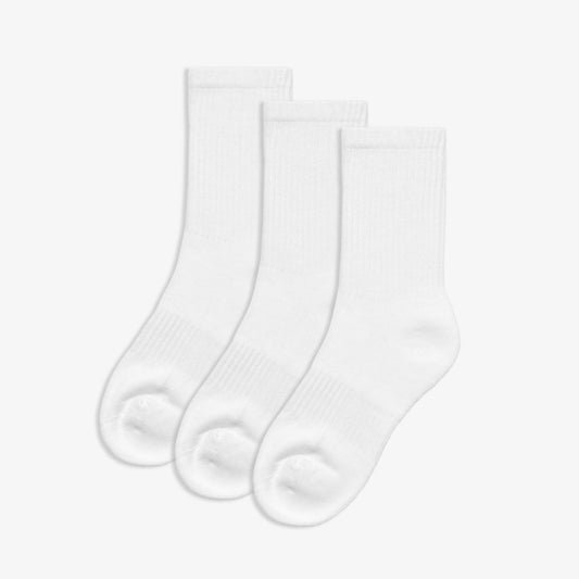 Kids School Socks Size 9-12 White