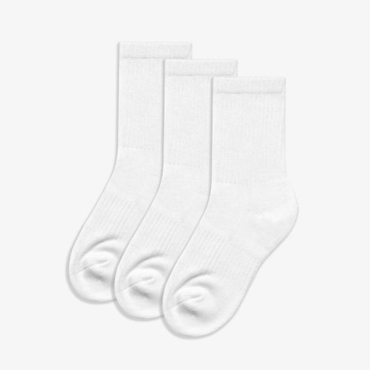 Kids School Socks Size 12.5-3.5 White