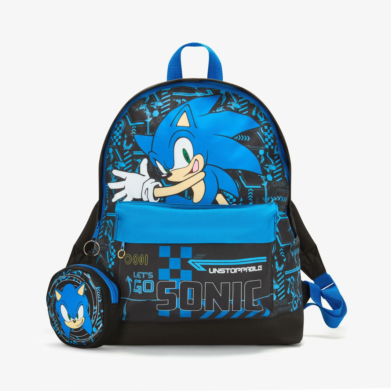 Kids Sonic Play Backpack Black/Blue