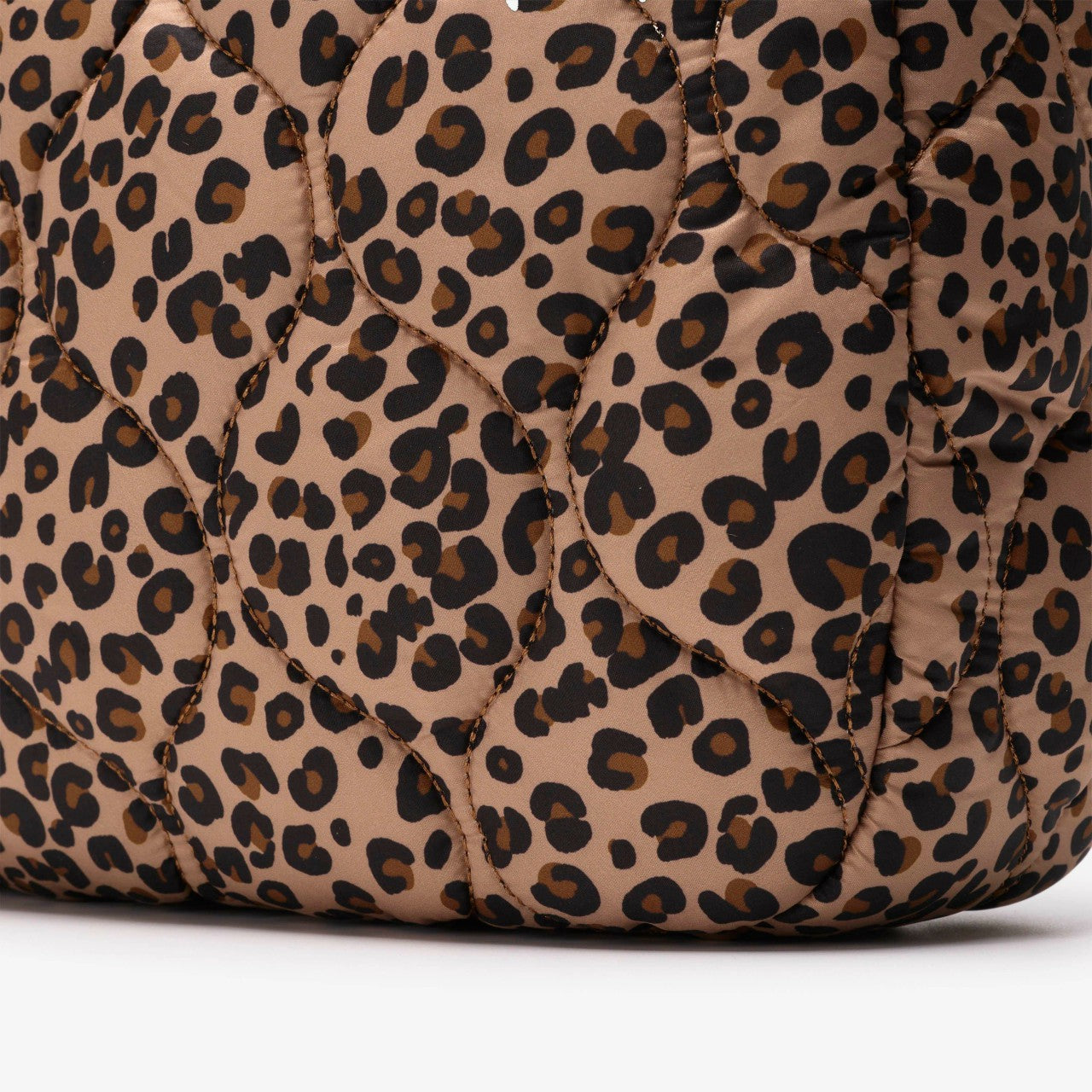Women Quilted Tote Leopard Print